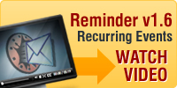 Reminder now supports Recurring Events! Watch a video demo