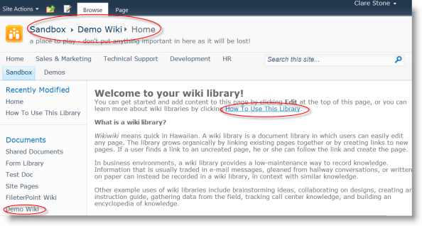 What Is A Wiki Page In Sharepoint