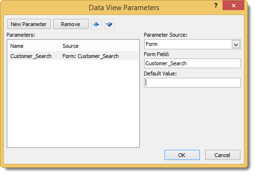 SharePoint Desinger - add parameter