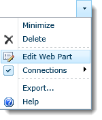 FilterPoint - edit web part